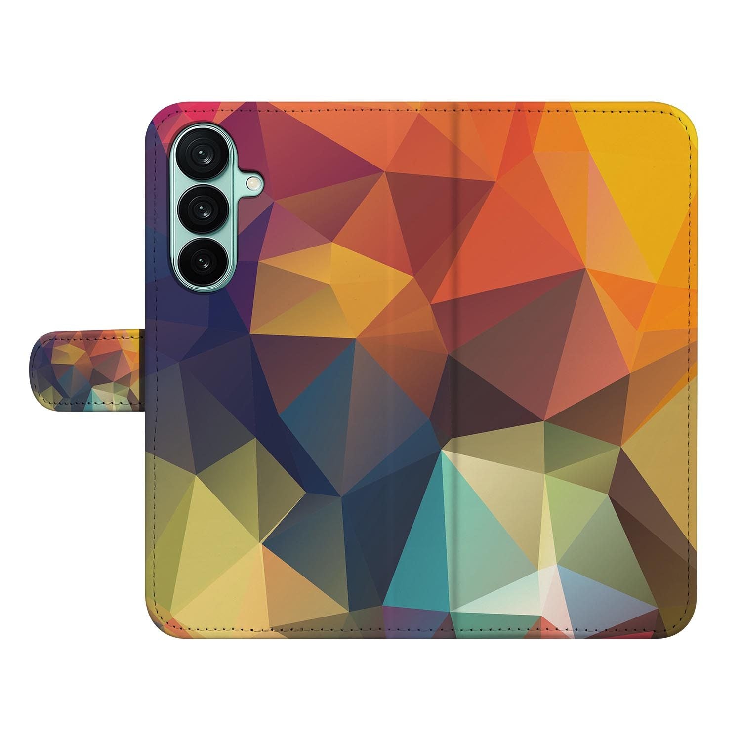 Samsung Galaxy A27 bookcase Polygon Color, open met pasjesvakken