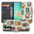 Samsung Galaxy A27 bookcase Vrolijke Uilen, voorkant met gesloten klep