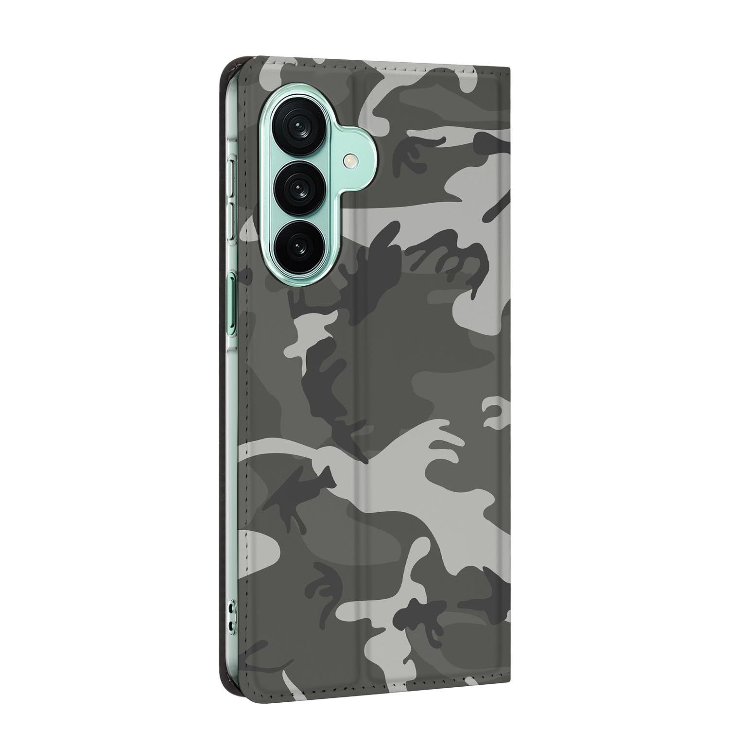 Samsung Galaxy A27 standcase Army Light, bescherming voor- en achterkant
