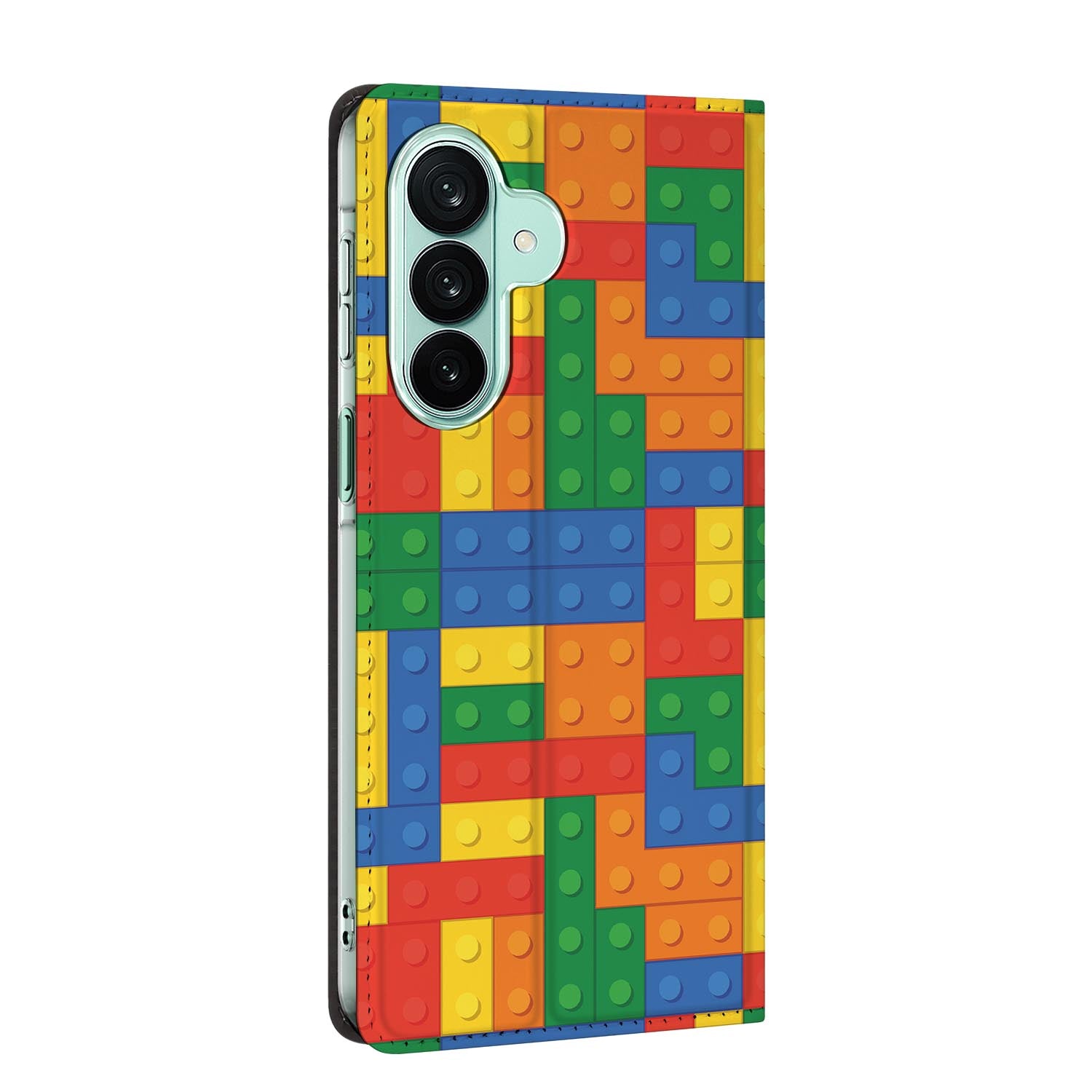 Samsung Galaxy A27 standcase Blokken, bescherming voor- en achterkant