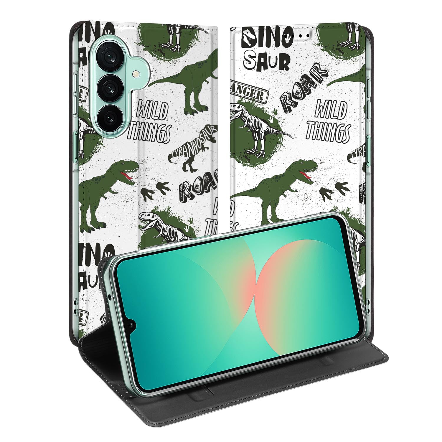 Samsung Galaxy A27 standcase met Dinosaurus-print