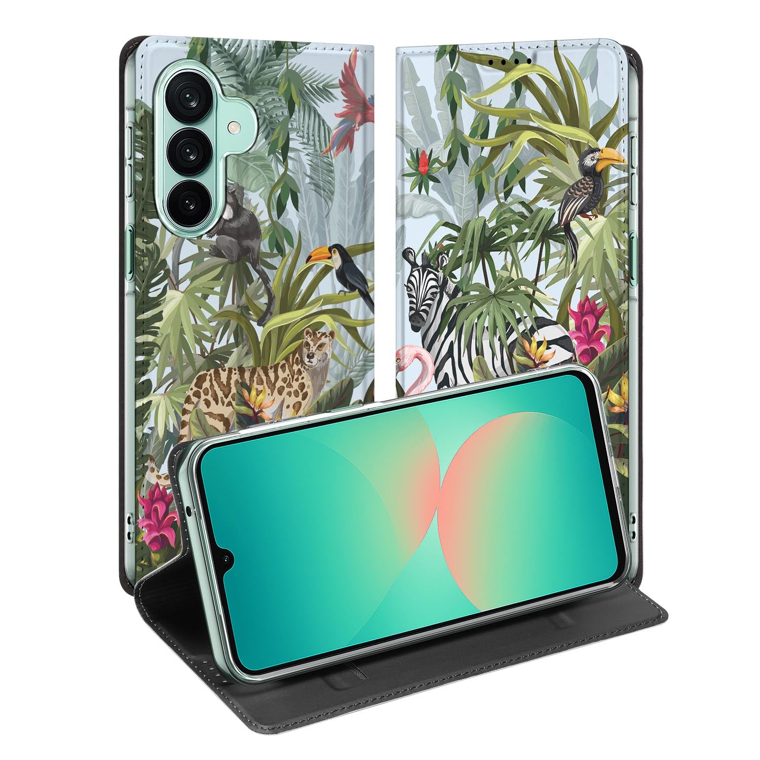 Samsung Galaxy A27 standcase met Jungle-print