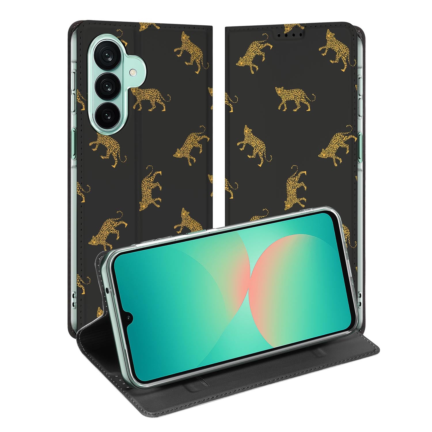 Samsung Galaxy A27 standcase met Leopards-print