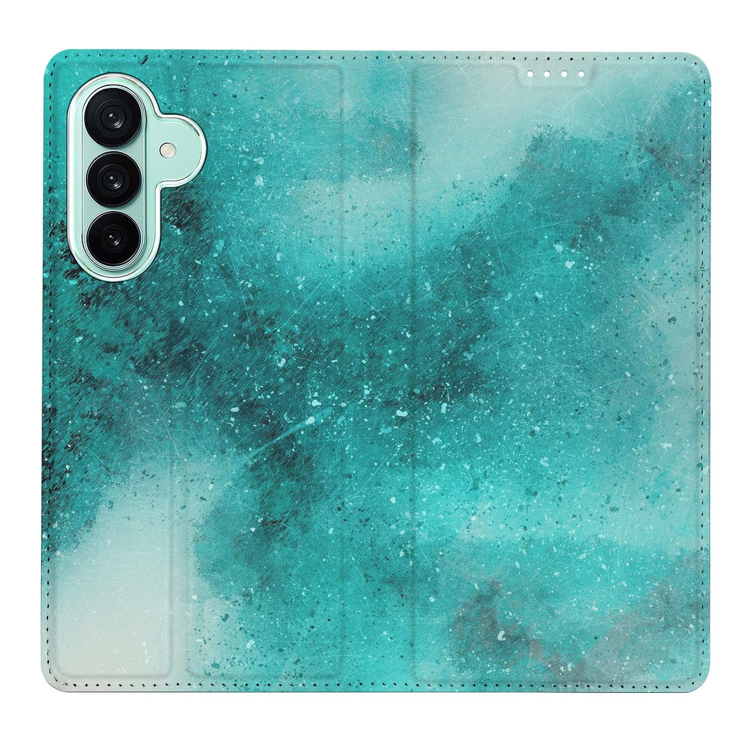 Samsung Galaxy A27 boekhoesje Painting Blue met pasjesvak