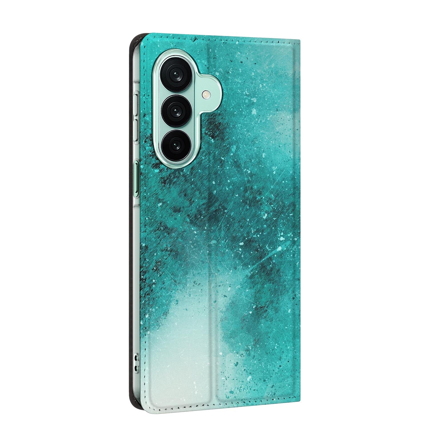 Samsung Galaxy A27 standcase Painting Blue, bescherming voor- en achterkant