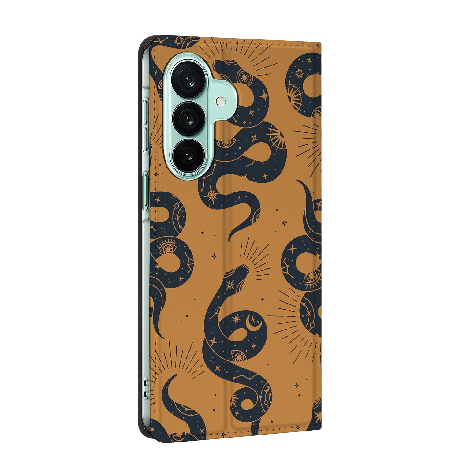 Samsung Galaxy A27 standcase Snakes, bescherming voor- en achterkant