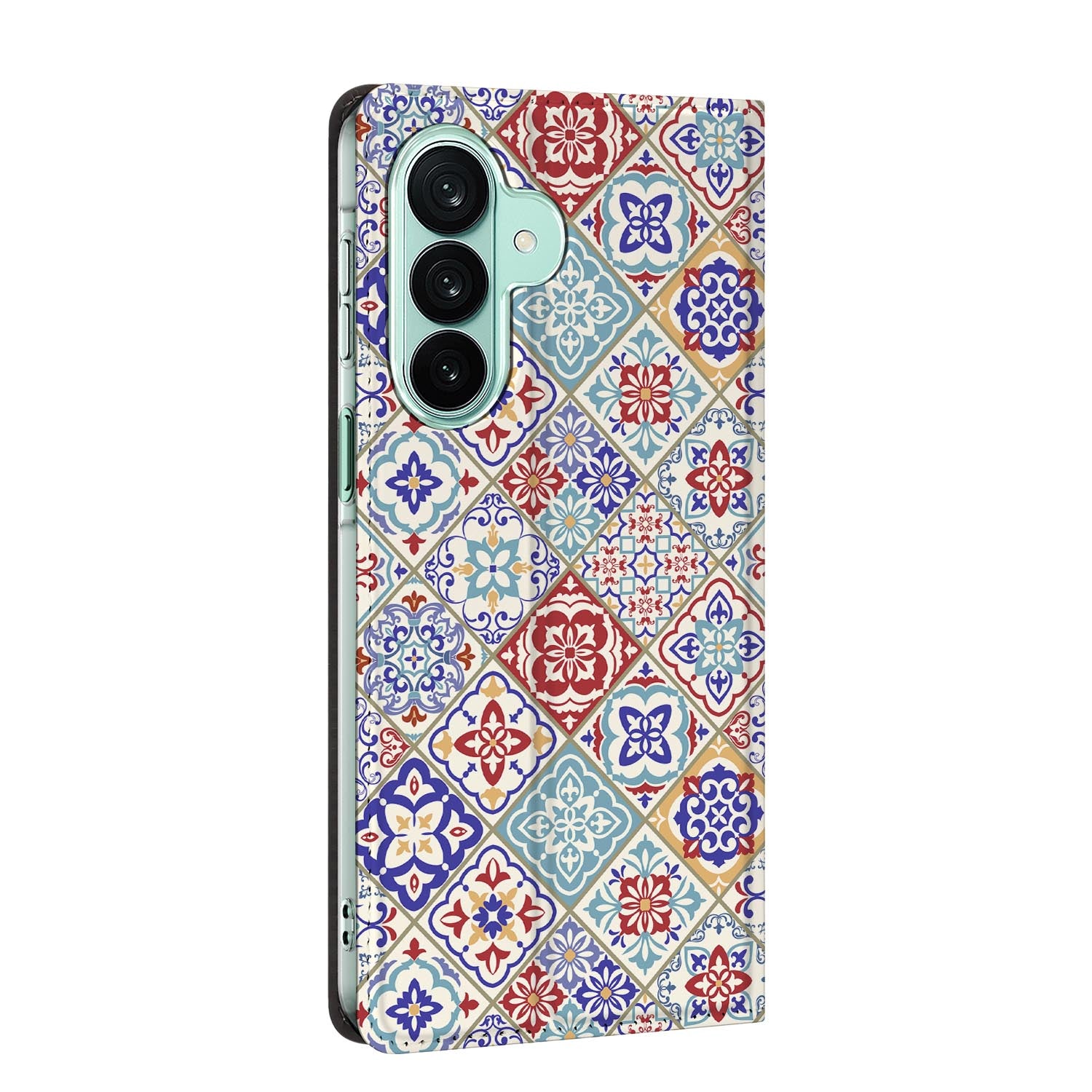 Samsung Galaxy A27 standcase Tiles Color, bescherming voor- en achterkant