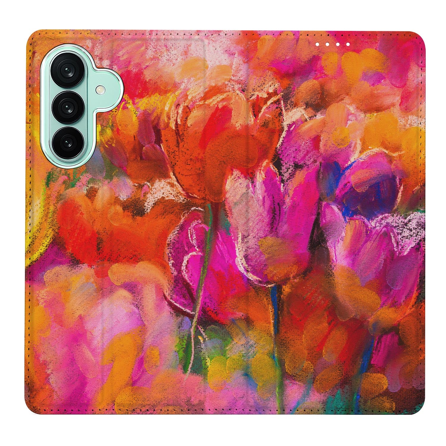Samsung Galaxy A27 boekhoesje Tulips met pasjesvak