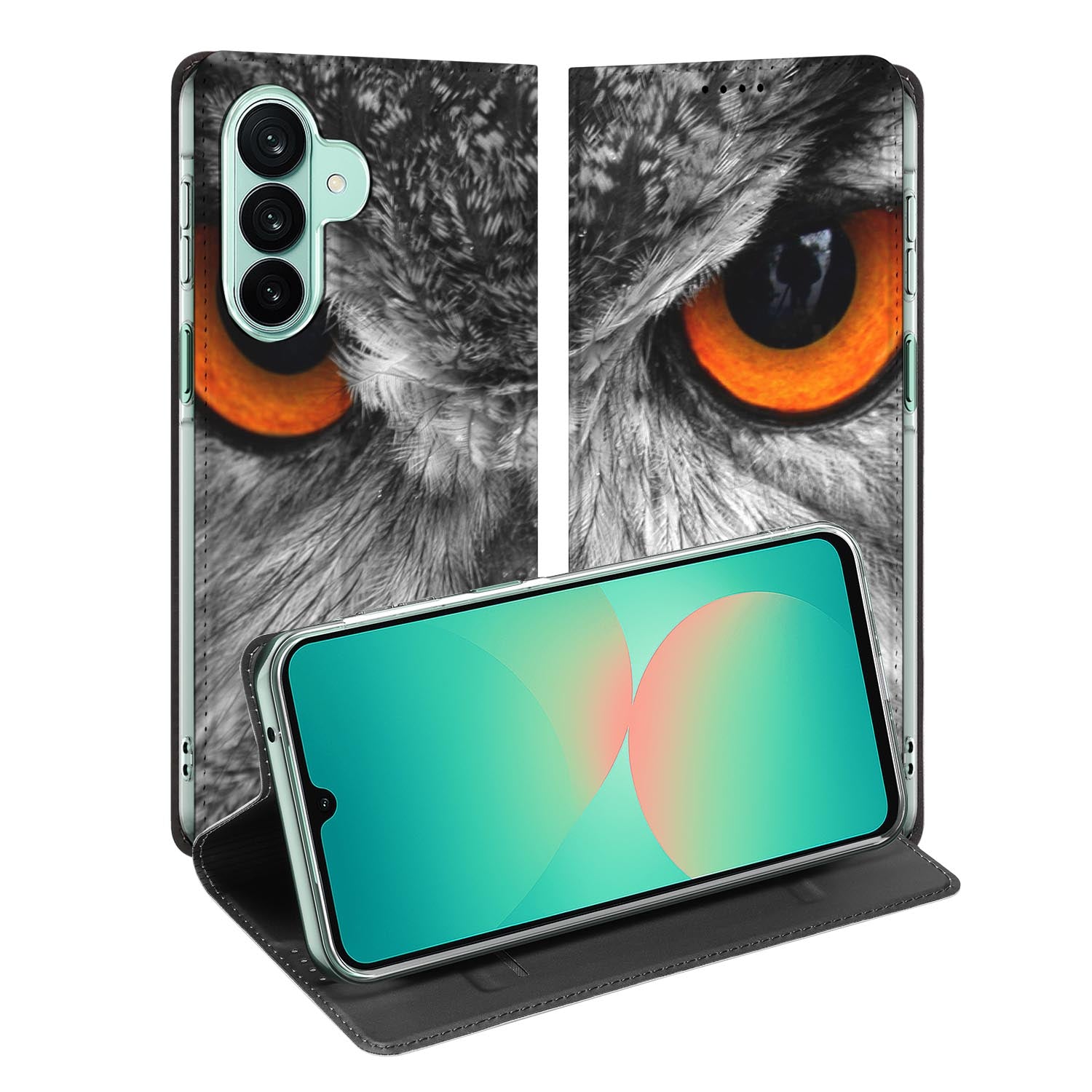 Samsung Galaxy A27 standcase met Uil-print