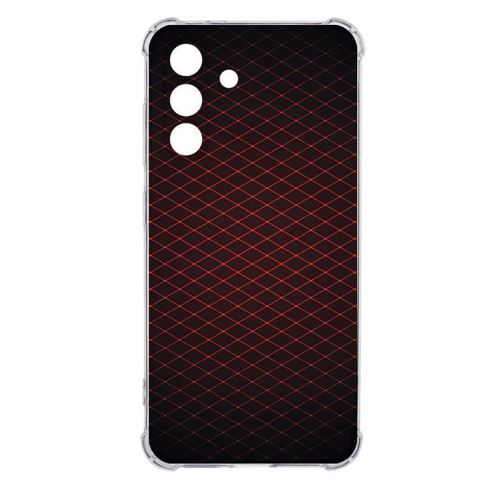 Back Cover Samsung Galaxy A36 Geruit Rood TPU Valbestendig