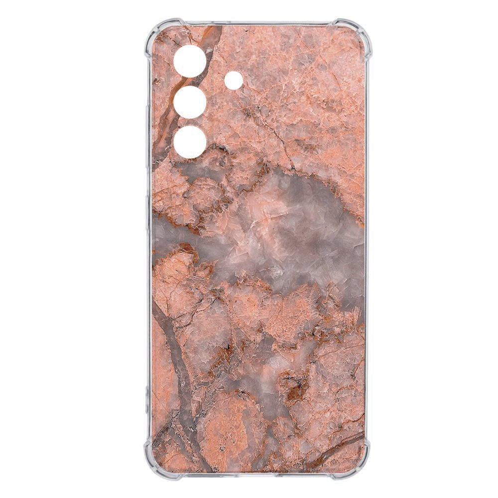 Samsung Galaxy A36 Back Cover - Marmer Oranje TPU Shockproof