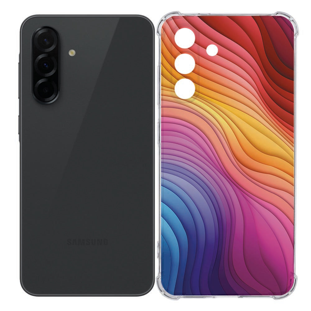 Samsung Galaxy A36 Back Cover - Regenboog TPU Antishock
