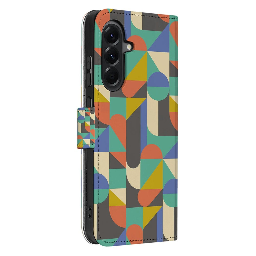 Samsung Galaxy A37 Book Case Hoesje Funky Retro