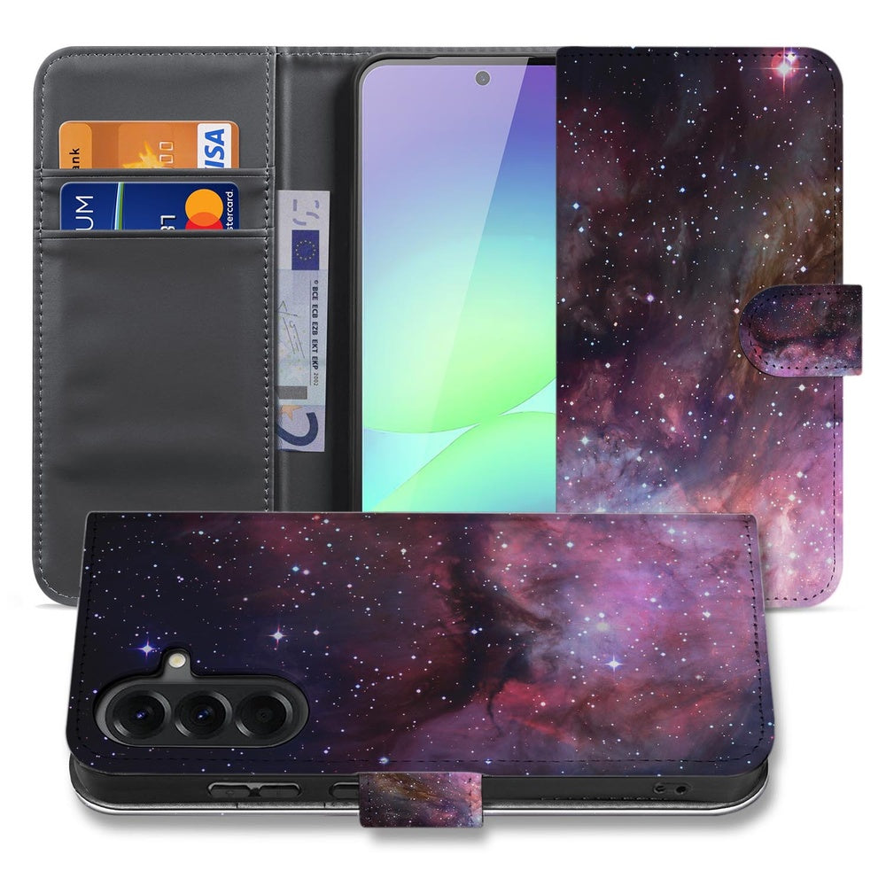 Book Case Hoesje Samsung Galaxy A37 Heelal Design