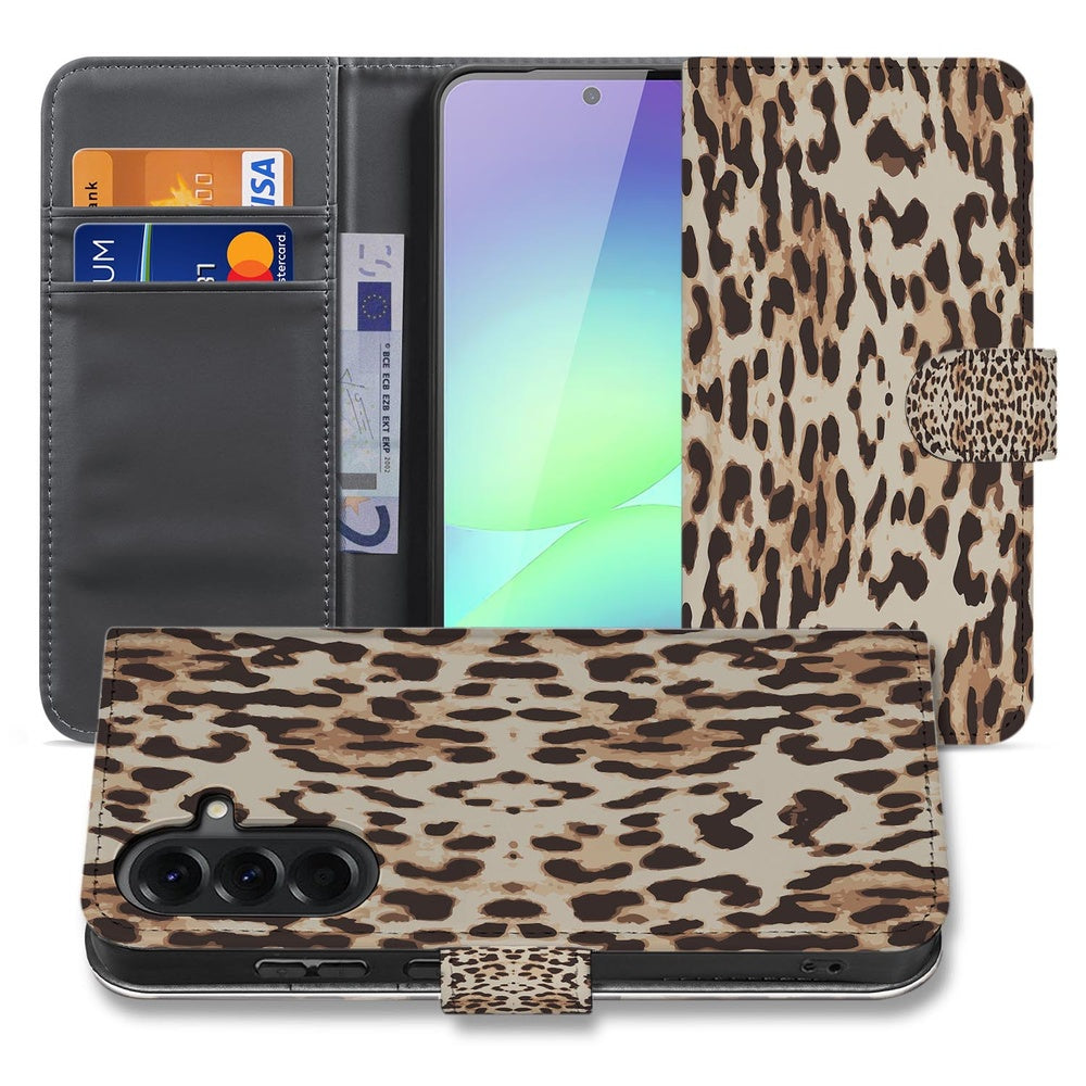 Book Case Hoesje Samsung Galaxy A37 Leopard