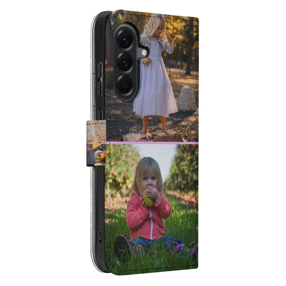 Samsung Galaxy A37 Bookcase Hoesje Ontwerpen met Foto voor Samsung Galaxy A37 Naadloos Design Vooraanzicht.