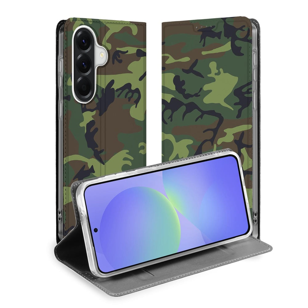 Samsung Galaxy A37 Telefoonhoesje Army Dark vooraanzicht.