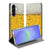 Samsung Galaxy A37 Bookcase Bier Flip Style Cover Bier aanzicht met smartphone in geopend.