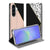Samsung Galaxy A37 Bookcase Hoesje Black Pink Shapes bookcase hoesje zwart roze vormen front en open stand.