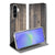 Samsung Galaxy A37 Book Case Steigerhout print vooraanzicht.