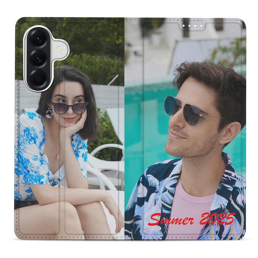 Samsung Galaxy A37 Stand Case Hoesje Maken met Foto Persoonlijk Design Vooraanzicht.