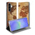 Samsung Galaxy A37 Bookcase Hoesje Wereldkaart voorkant detail.