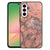 Samsung Galaxy A57 Hoesje Backcover Marmer Oranje Vooraanzicht.