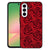 Samsung Galaxy A57 Red Roses Telefoonhoesje rozenmotief vooraanzicht.