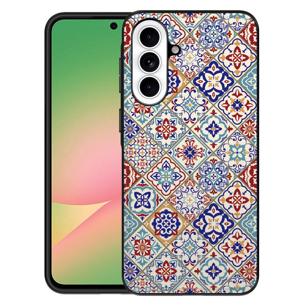 Samsung Galaxy A57 Telefoonhoesje Tiles Color Vooraanzicht.