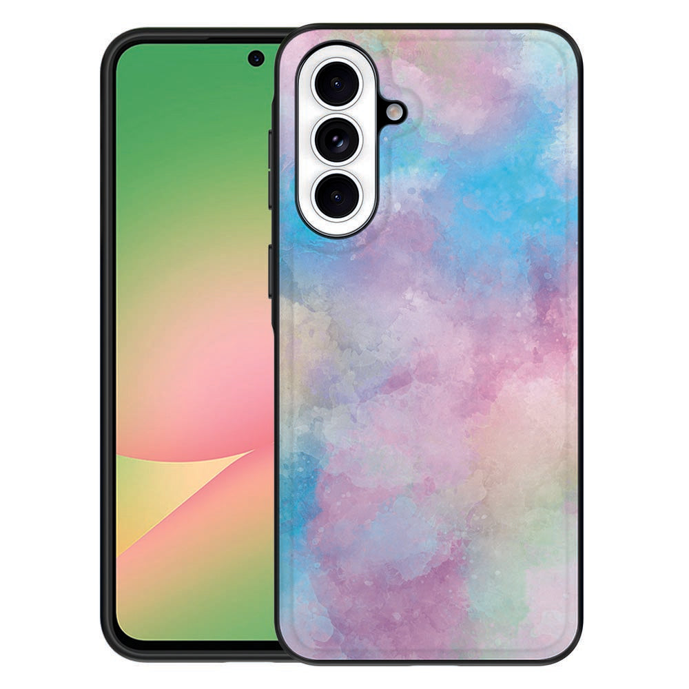 Samsung Galaxy A57 Watercolor Light Back Cover Hoesje Vooraanzicht.