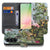 Samsung Galaxy A57 Bookcase Hoesje Met Pasjes Jungle Design binnenkant met telefoon en pasjes zichtbaar.