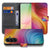 Samsung Galaxy A57 Plus Book Case Regenboog Voor- en achteraanzicht kleurrijk design.