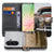Samsung Galaxy A57 Book Case Vintage Auto voor- en achteraanzicht.
