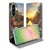 Samsung Galaxy A57 Book Cover Amsterdamse Grachten boekhoes sunset grachten bloemen vooraanzicht.