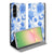 Samsung Galaxy A57 Book Case Flowers Blue boekhoes bloemenprint voorkant.