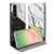 Samsung Galaxy A57 Book Cover Marble White Black Vooraanzicht.