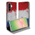 Samsung Galaxy A57 Book Wallet Case rood-wit-blauw voorkant.