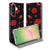 Samsung Galaxy A57 Bookcase Valentine rozen hartjes vooraanzicht.