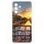 Samsung Galaxy A57 Flexibele back cover Amsterdamse Grachten Schokbestendig Fiets en sunset aan de gracht.