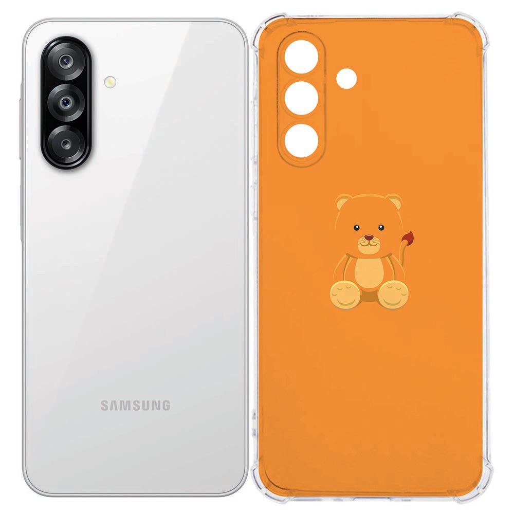Samsung Galaxy A57 Softcase TPU Baby Beer Valbestendig achterkant en zijkant weergave.