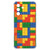 Samsung Galaxy A57 Backcover Hoesje Blokken Valbestendig kleurig design achterzijde.
