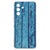 Samsung Galaxy A57 TPU Siliconen Hoesje Wood Blue achterkant.
