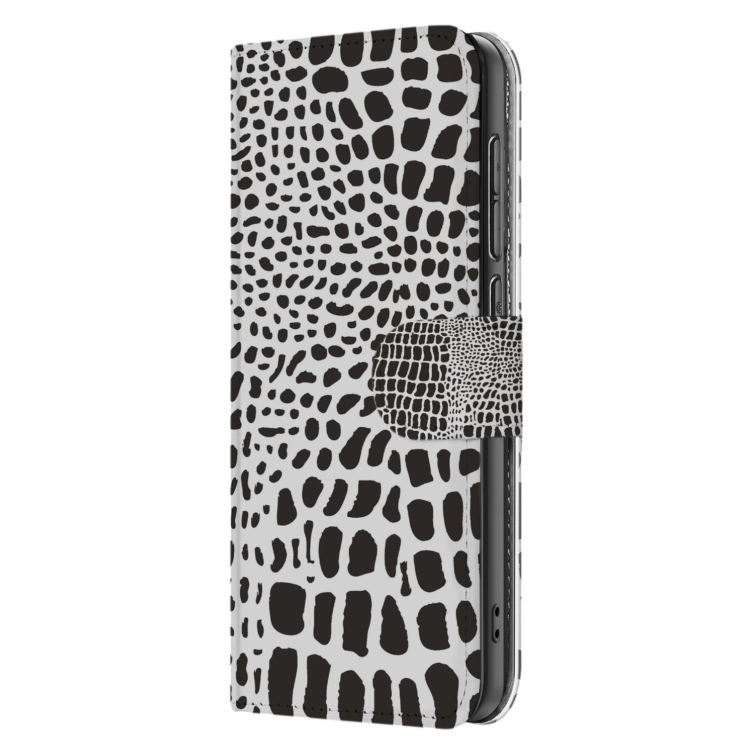 Samsung Galaxy S25 FE Telefoonhoesje met Pasjes Slangenprint