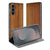 Samsung Galaxy S25 FE Wallet Case Donker Hout wallet case donker hout aanzicht