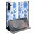 Samsung Galaxy S25 FE Book Case Flowers Blue boek hoes bloemen design voorkant