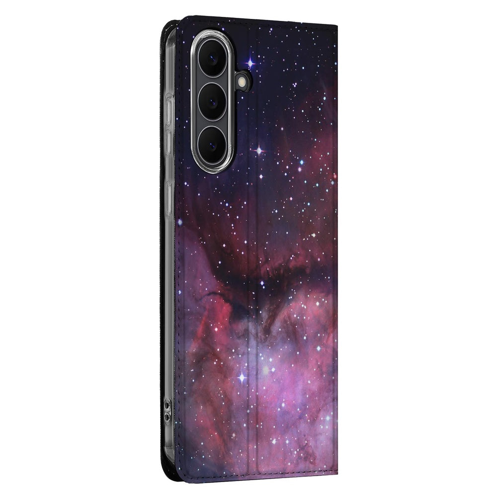Samsung Galaxy S25FE Bookcase Galaxy galaxydesign boekcase zijaanzicht