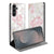 Samsung Galaxy S25 FE Smart Cover Hoesje Lovely Flowers voorkant achterkant