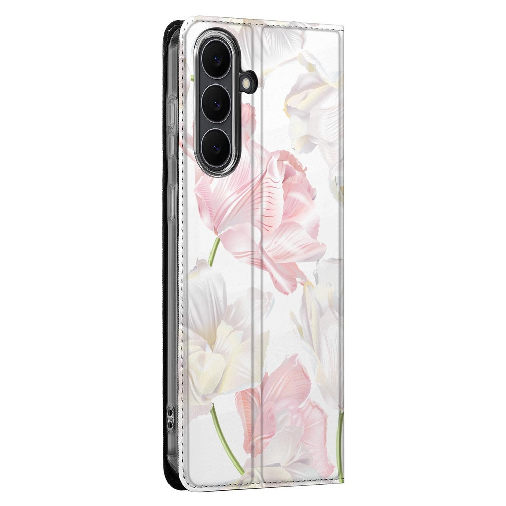 Samsung Galaxy S25 FE Smart Cover Hoesje Lovely Flowers aanzicht
