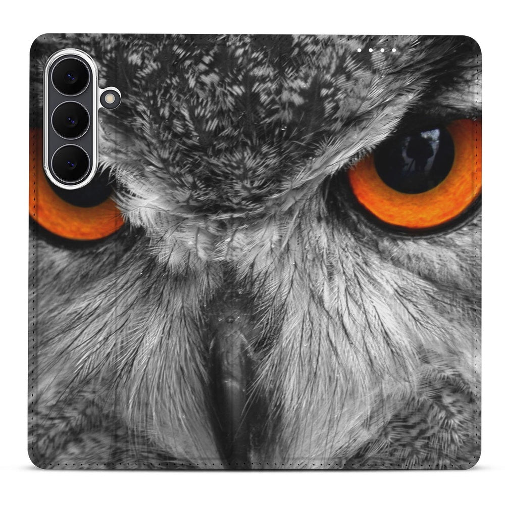 Book Case Samsung Galaxy S25 FE Uil Uilprint voorkant