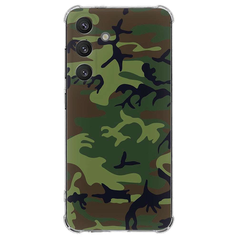 Samsung Galaxy S25 FE Hoesje - Army Dark TPU Antishock